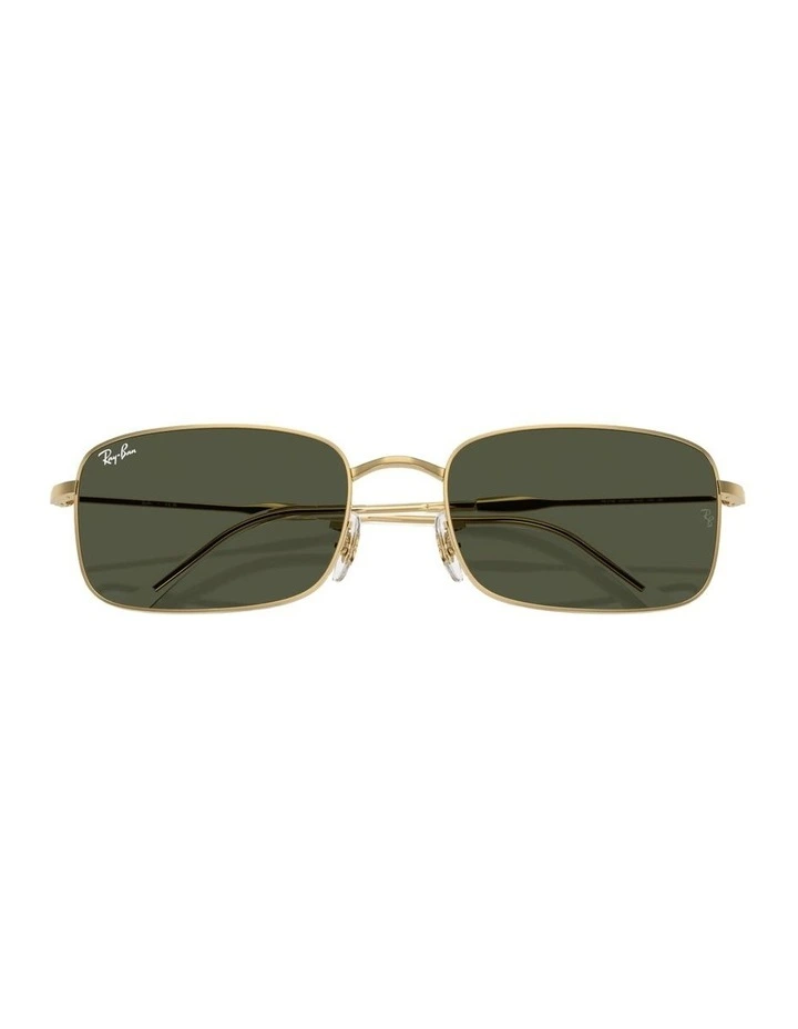Metal Sunglasses in Gold image 4