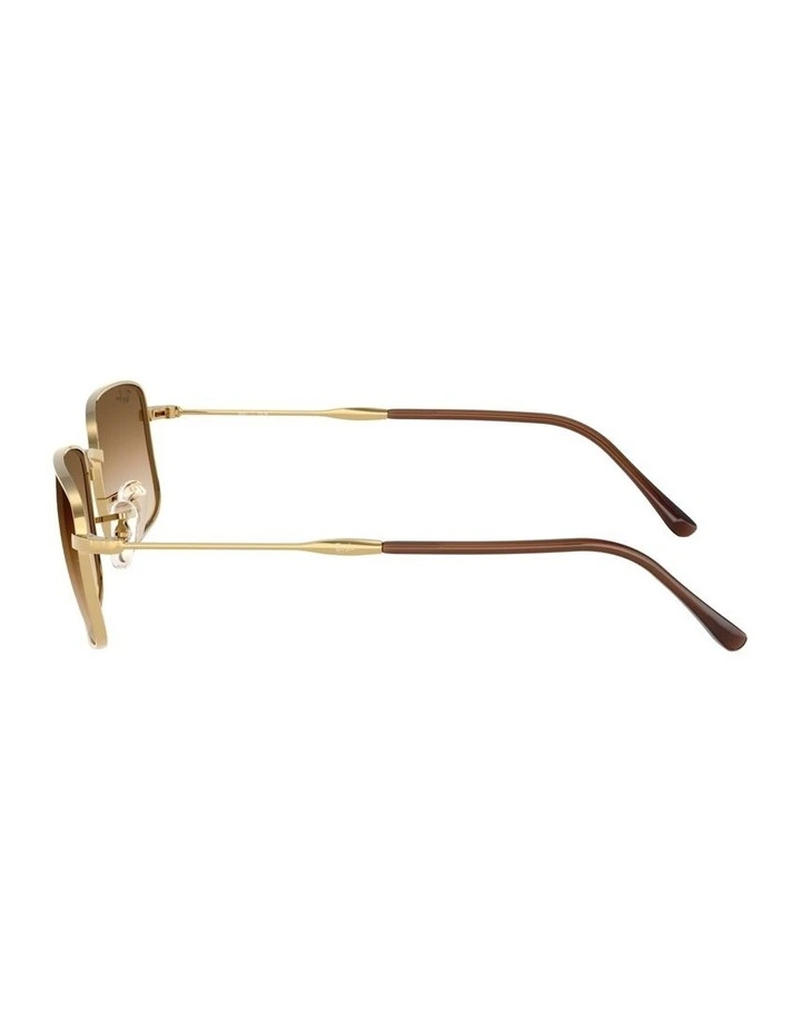 Metal Sunglasses in Gold image 2