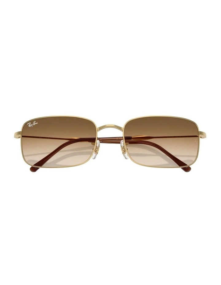 Metal Sunglasses in Gold image 4