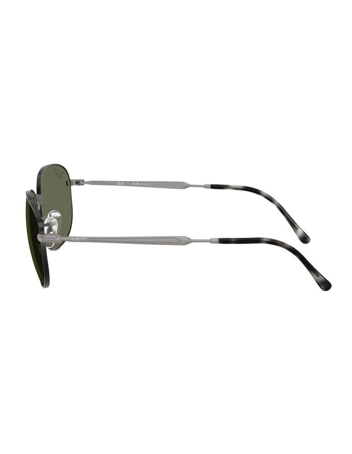 Metal Polarised Sunglasses RB3754 in Black image 3