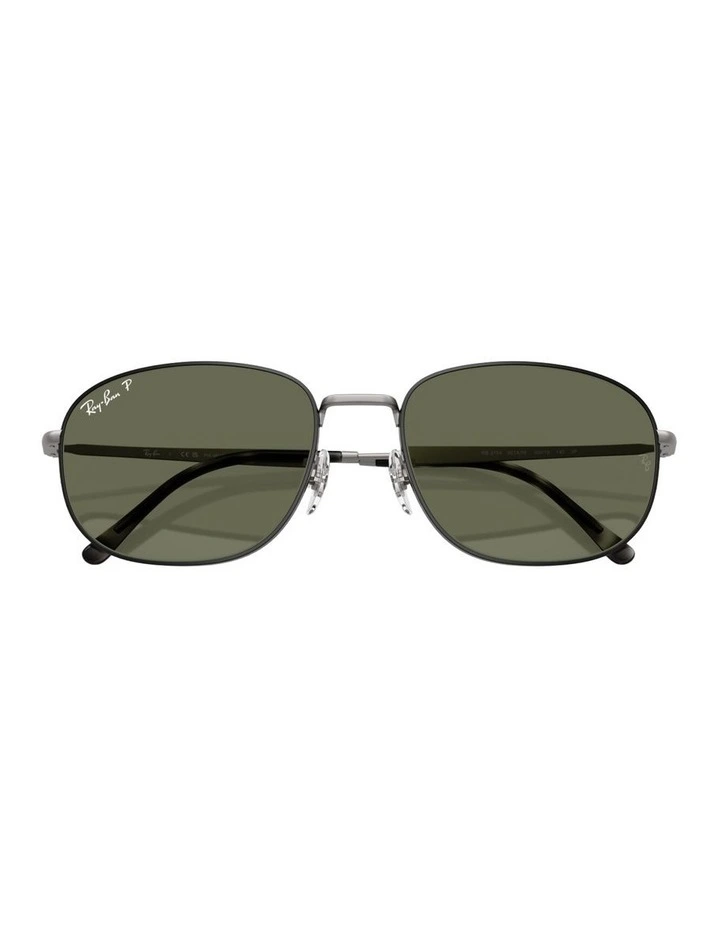 Metal Polarised Sunglasses RB3754 in Black image 4