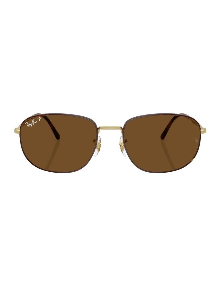 Metal Polarised Sunglasses RB3754 in Tortoise image 1