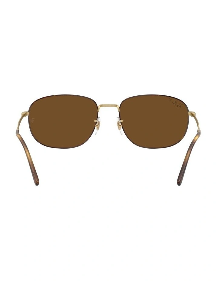 Metal Polarised Sunglasses RB3754 in Tortoise image 2