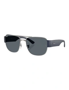 RB3756 Metal Sunglasses in Grey