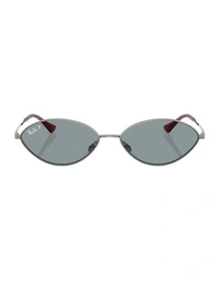 Kai Bio-Based Metal Polarised Sunglasses in Grey