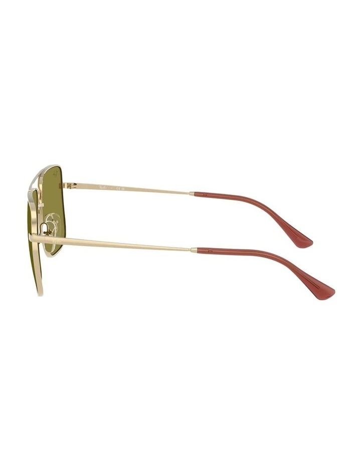 Ari Bio-Based Metal Sunglasses in Gold image 3