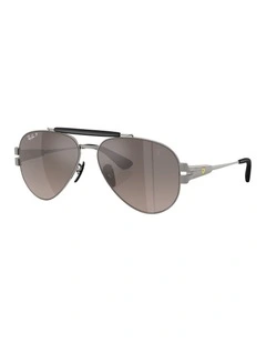 Scuderia Ferrari Collection Metal Polarised Sunglasses RB3762M in Grey