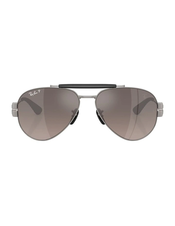 Scuderia Ferrari Collection Metal Polarised Sunglasses RB3762M in Grey image 2
