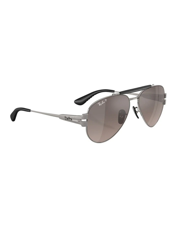 Scuderia Ferrari Collection Metal Polarised Sunglasses RB3762M in Grey image 4