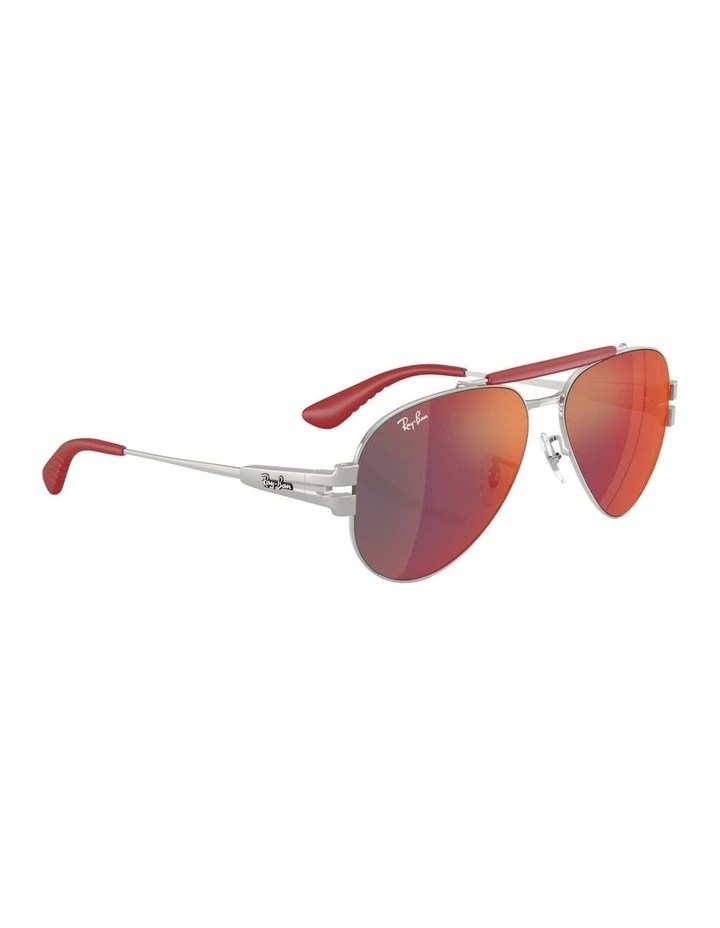 Scuderia Ferrari Collection Metal Sunglasses RB3762M in Silver image 4