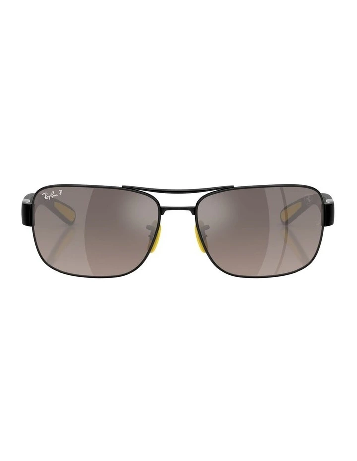Scuderia Ferrari Metal Polarised Sunglasses in Black RB3763M image 1
