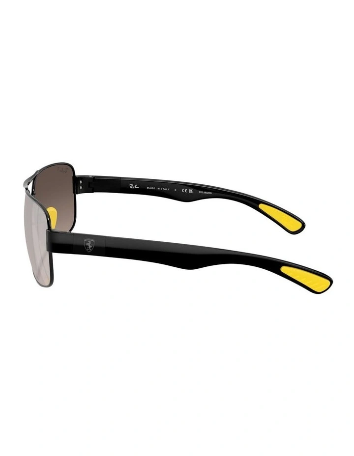 Scuderia Ferrari Metal Polarised Sunglasses in Black RB3763M image 2