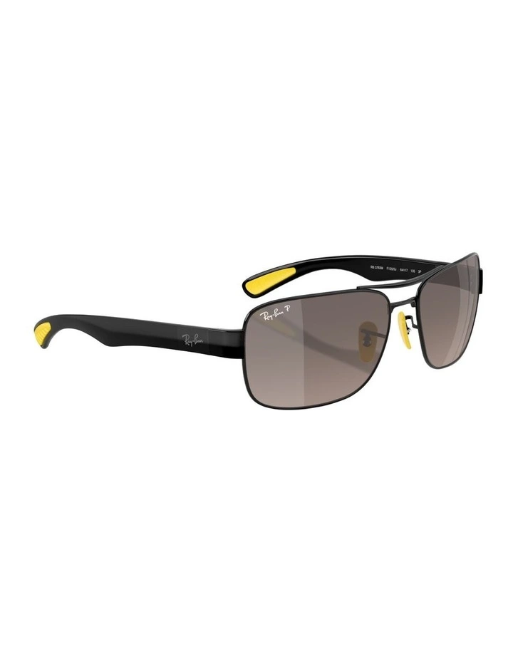 Scuderia Ferrari Metal Polarised Sunglasses in Black RB3763M image 4