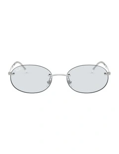 Transitions Color Touch Lenses Metal Sunglasses in Silver RB3767