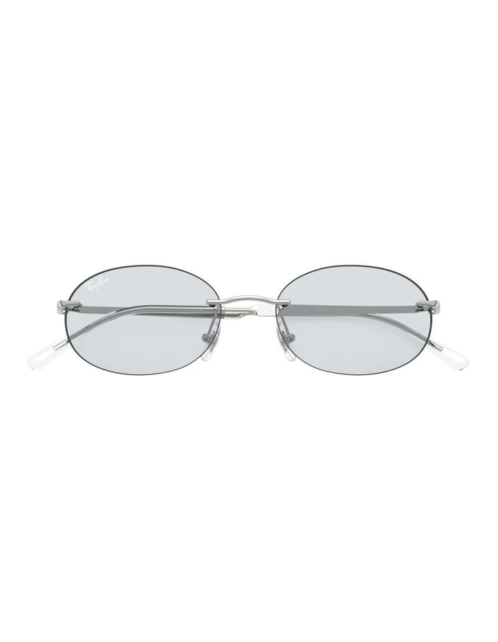 Transitions Color Touch Lenses Metal Sunglasses in Silver RB3767 image 4