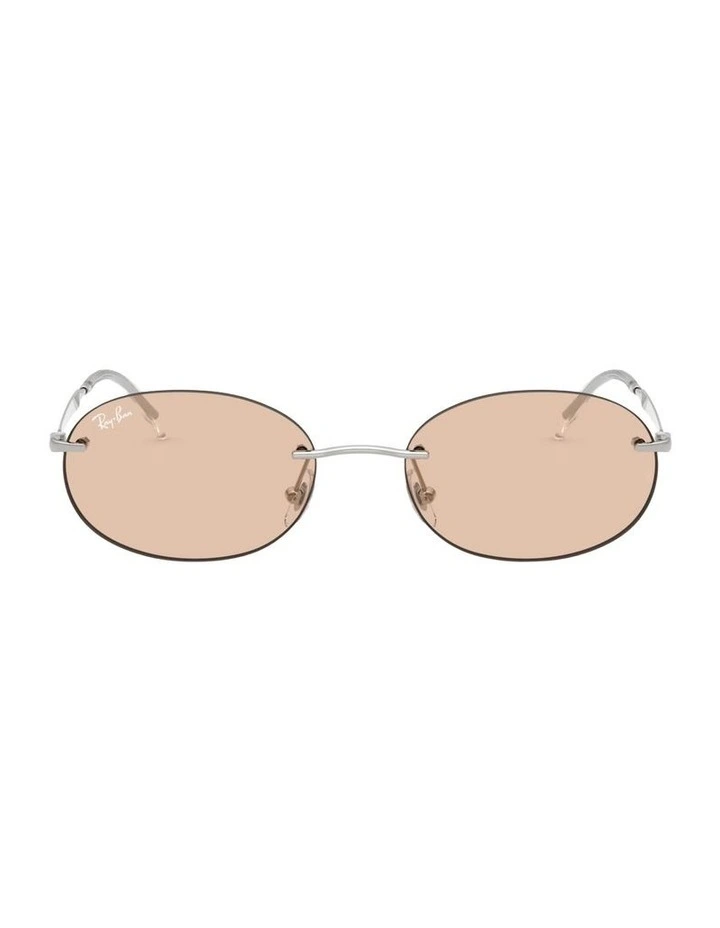 Transitions Color Touch Lenses Metal Sunglasses in Silver RB3767 image 2