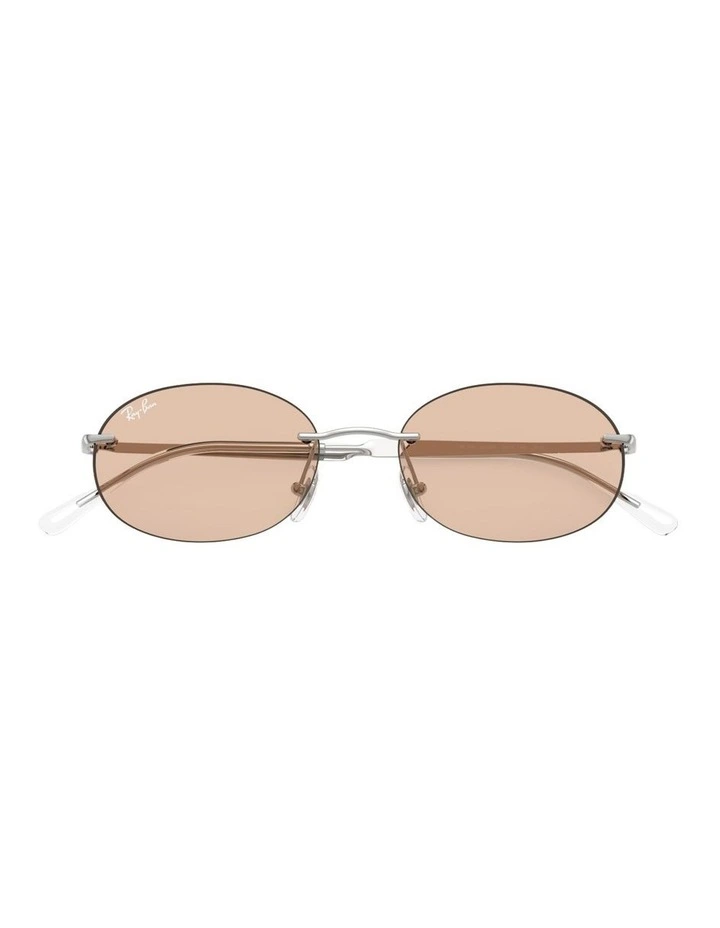 Transitions Color Touch Lenses Metal Sunglasses in Silver RB3767 image 4