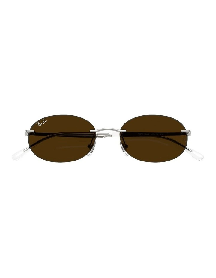 Transitions Color Touch Lenses Metal Sunglasses in Silver RB3767 image 6