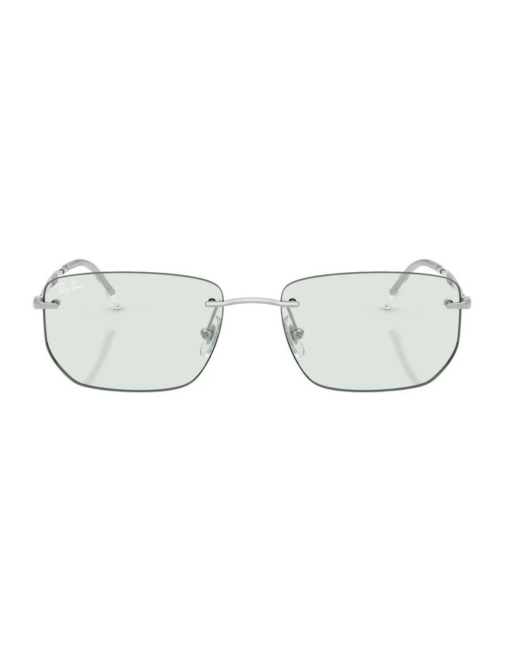 Transitions Color Touch Lenses Metal Sunglasses in Silver RB3768 image 2