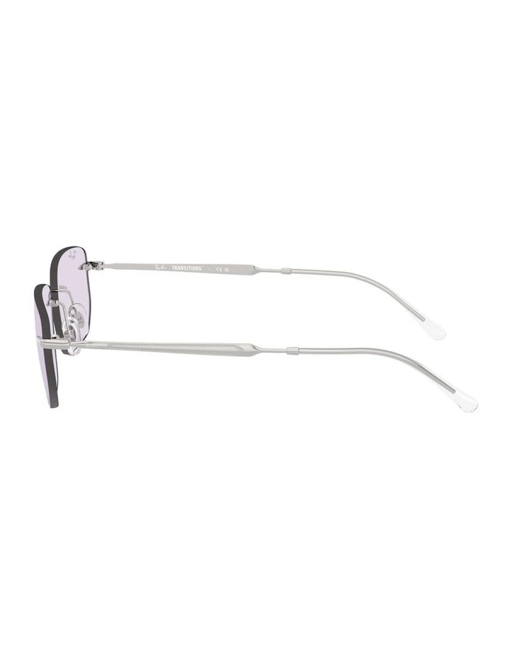 Transitions Color Touch Lenses Metal Sunglasses in Silver RB3768 image 2