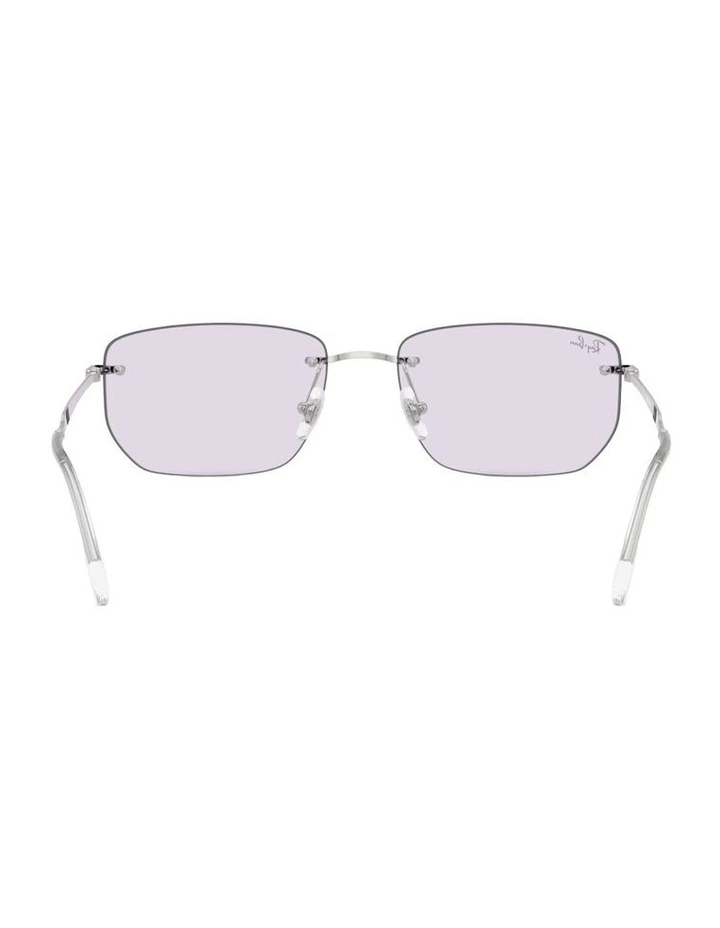 Transitions Color Touch Lenses Metal Sunglasses in Silver RB3768 image 3
