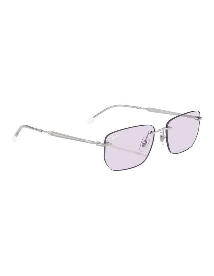 Transitions Color Touch Lenses Metal Sunglasses in Silver RB3768 image 4
