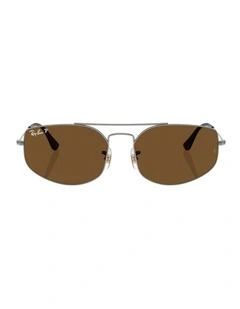 Explorer V Metal Polarised Sunglasses in Grey