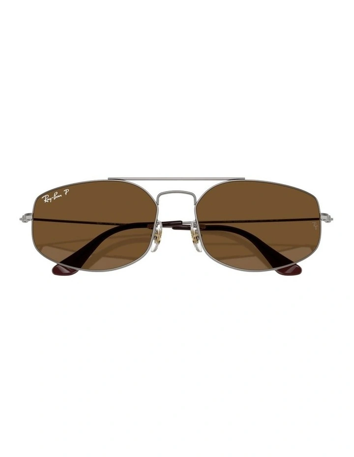 Explorer V Metal Polarised Sunglasses in Grey image 3