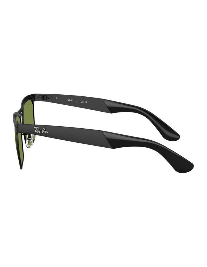 Wayfarer Deluxe Metal Sunglasses in Black image 3