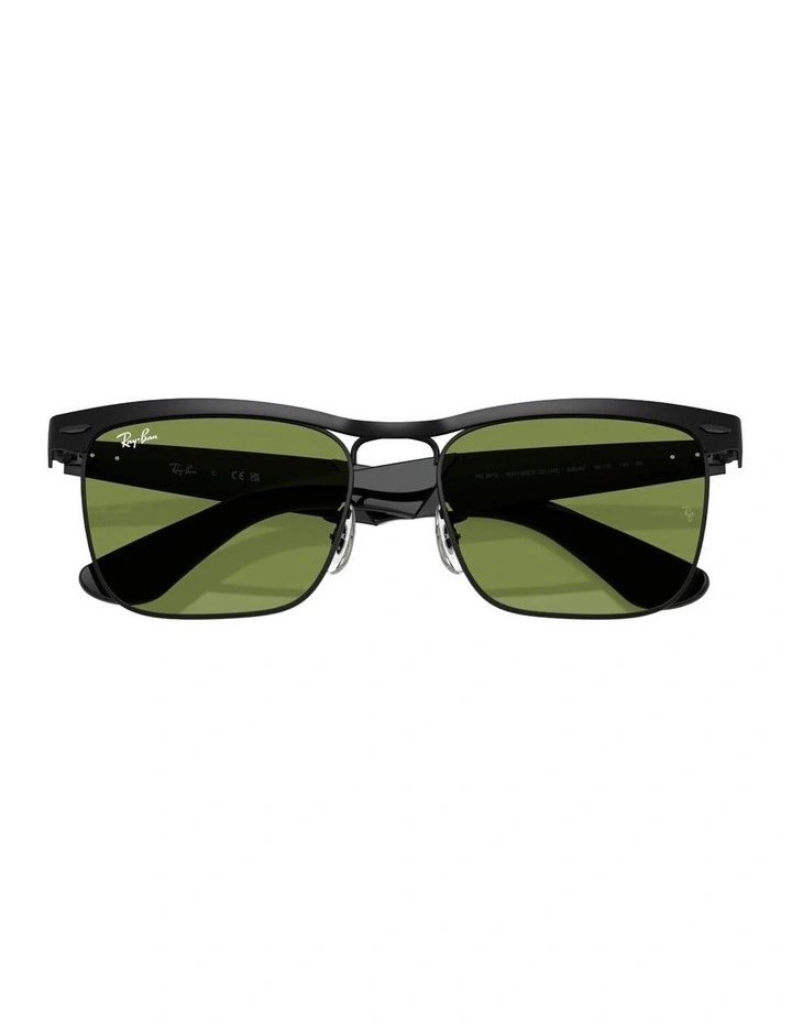 Wayfarer Deluxe Metal Sunglasses in Black image 4