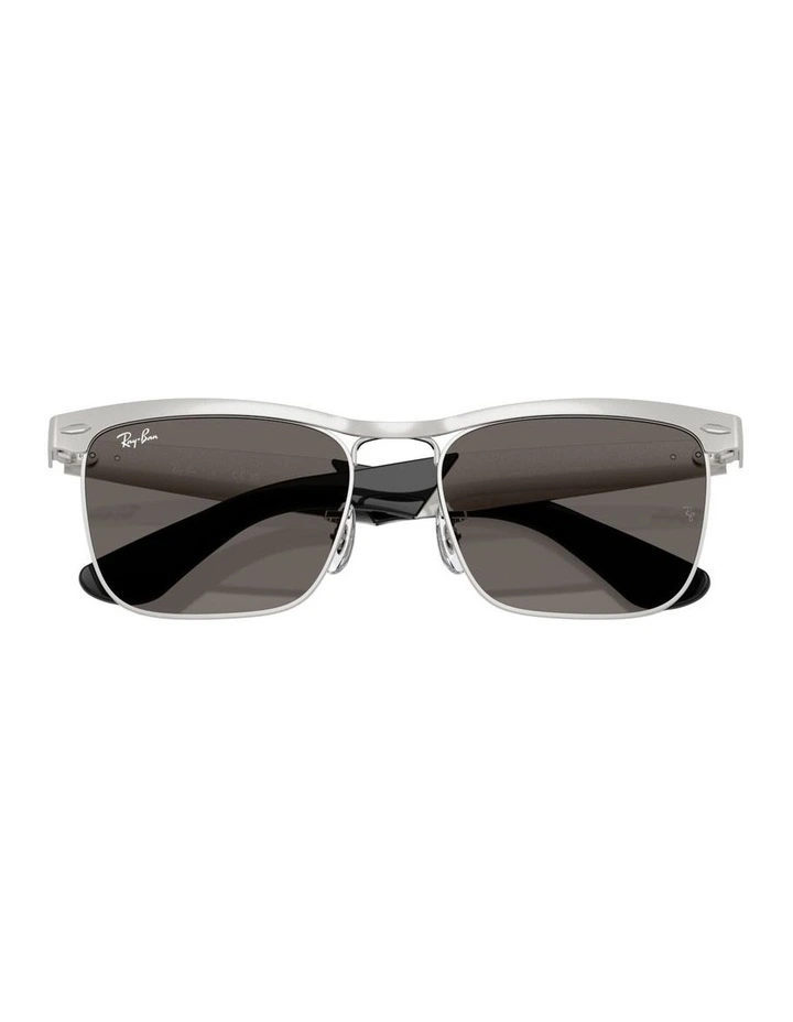 Wayfarer Deluxe Metal Sunglasses in Silver image 4
