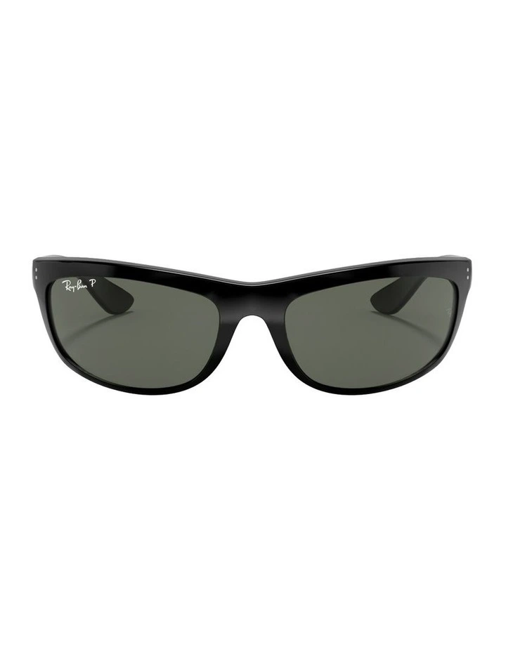 Balorama Injected Polarised Sunglasses in Black image 2