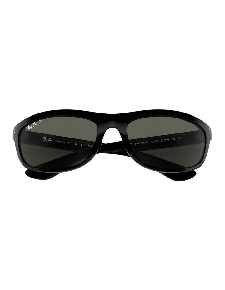 Balorama Injected Polarised Sunglasses in Black image 4