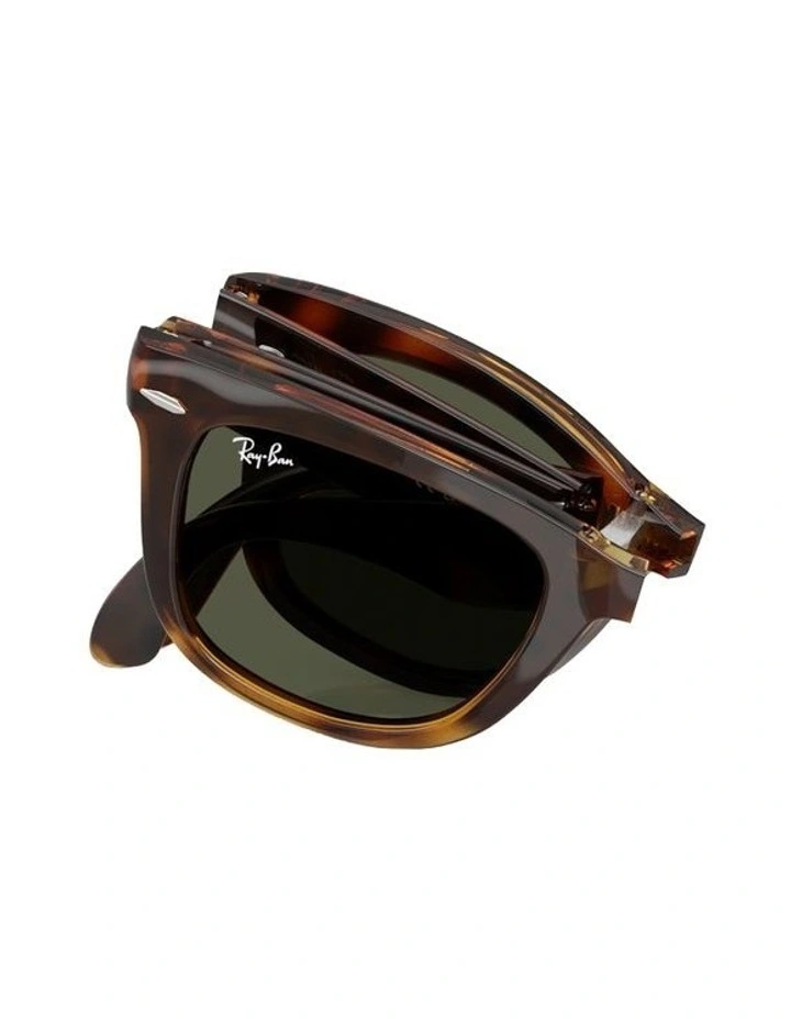Wayfarer Folding Classic Nylon Sunglasses in Tortoise image 4