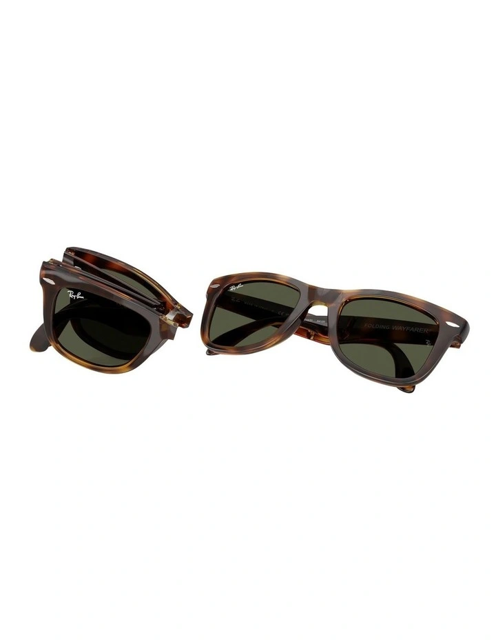Wayfarer Folding Classic Nylon Sunglasses in Tortoise image 6