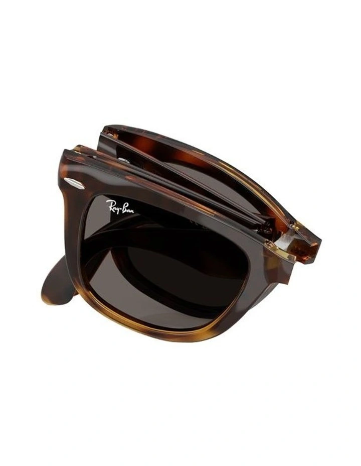 Wayfarer Folding Classic Nylon Sunglasses in Tortoise image 4
