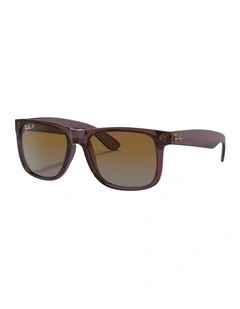 Justin Classic Nylon Polarised Sunglasses in Brown