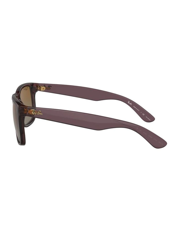 Justin Classic Nylon Polarised Sunglasses in Brown image 3