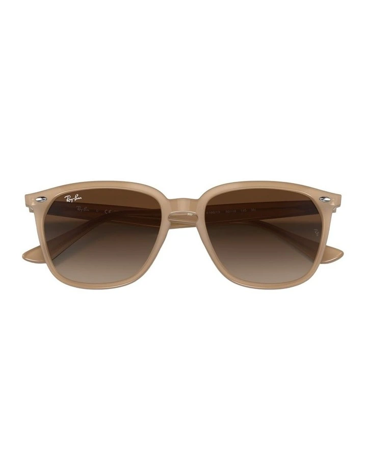 Injected Sunglasses in Beige RB4362 image 4