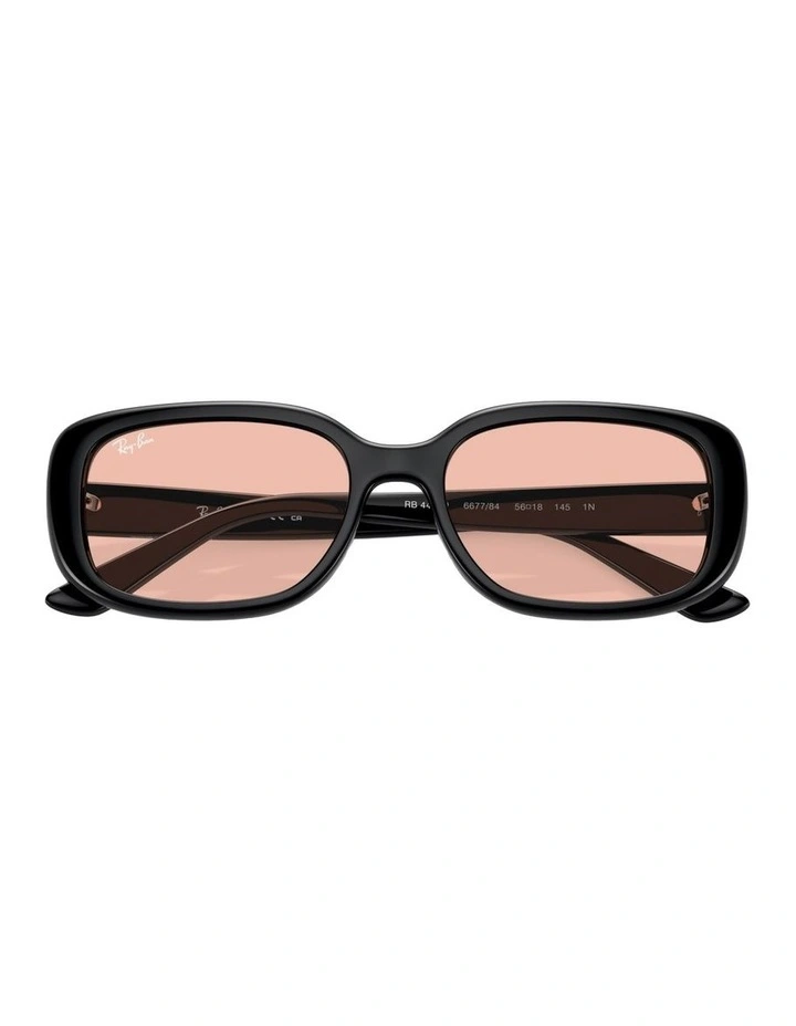 Bio-Based Nylon Sunglasses in Black RB4421D image 4