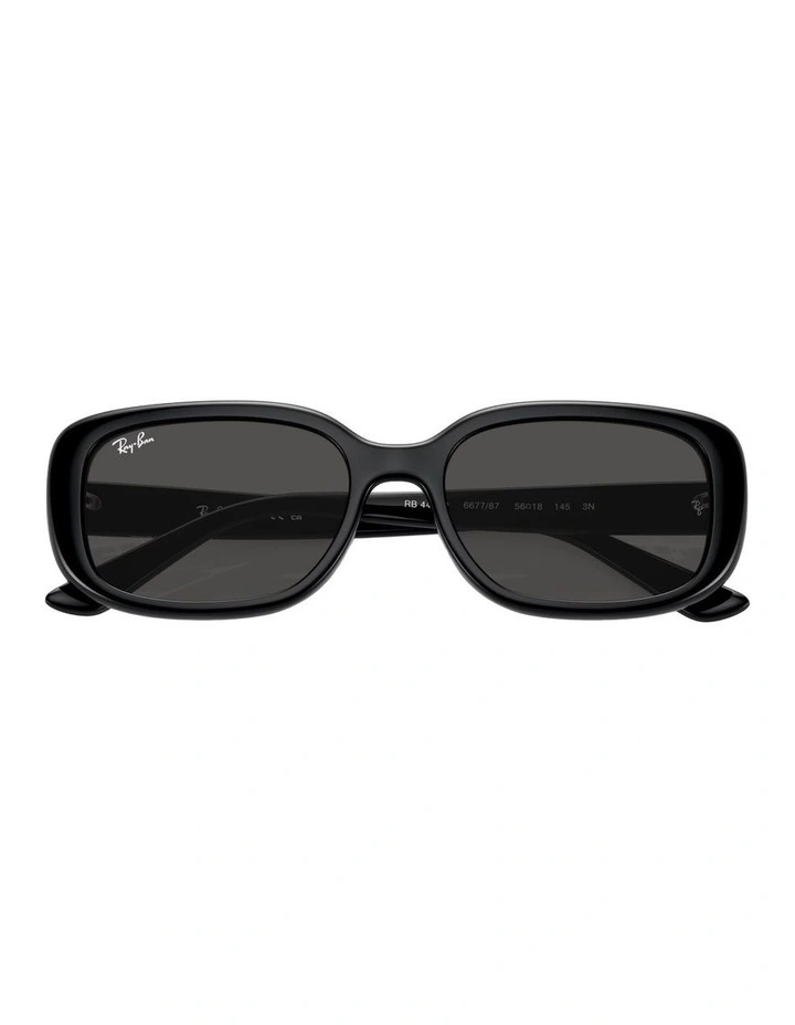 Bio-Based Nylon Sunglasses in Black RB4421D image 3