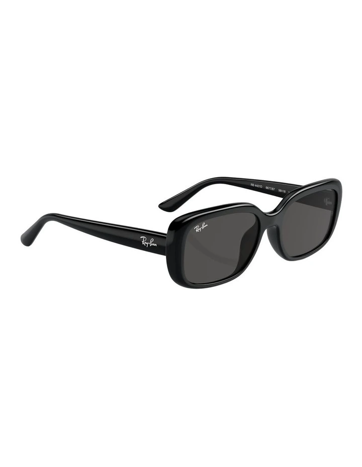 Bio-Based Nylon Sunglasses in Black RB4421D image 4