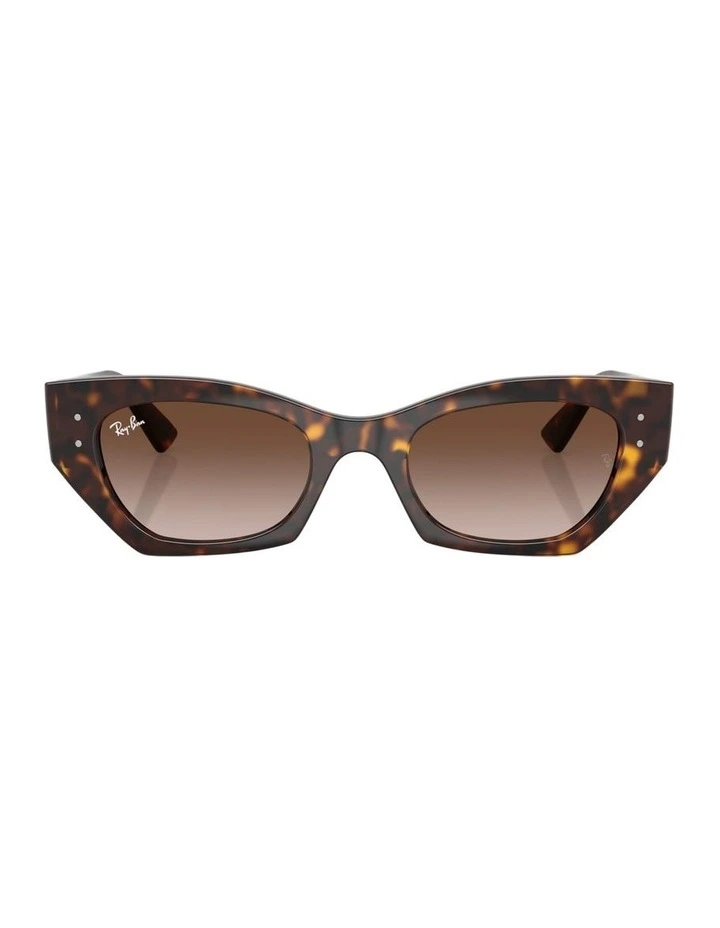 Zena Bio-Based Injected Sunglasses in Tortoise image 2