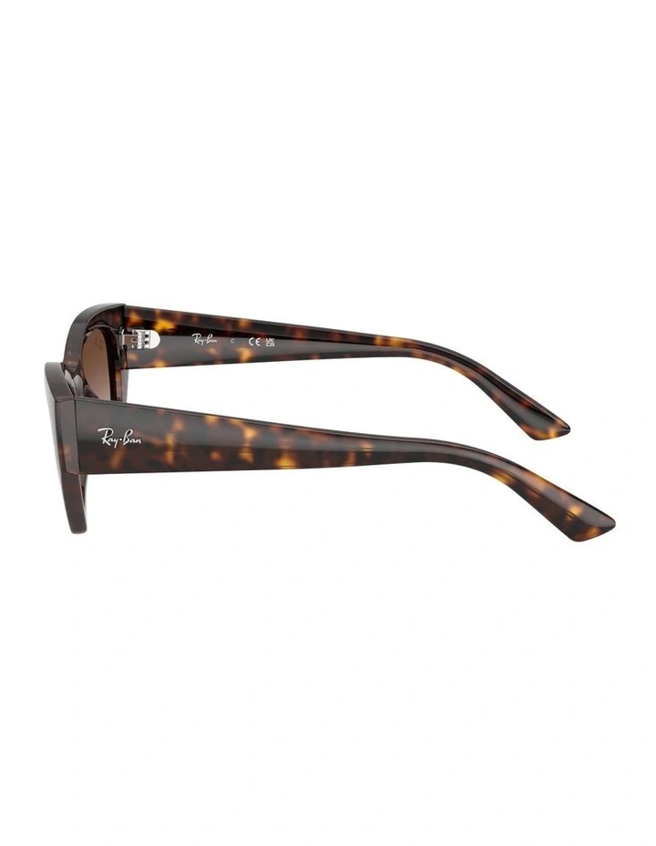 Zena Bio-Based Injected Sunglasses in Tortoise image 3