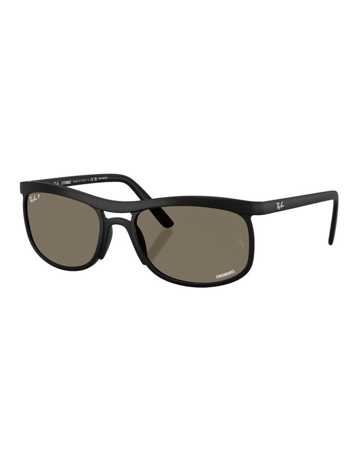 Liteforce Peek Polarised Sunglasses in Black RB4452 image 1