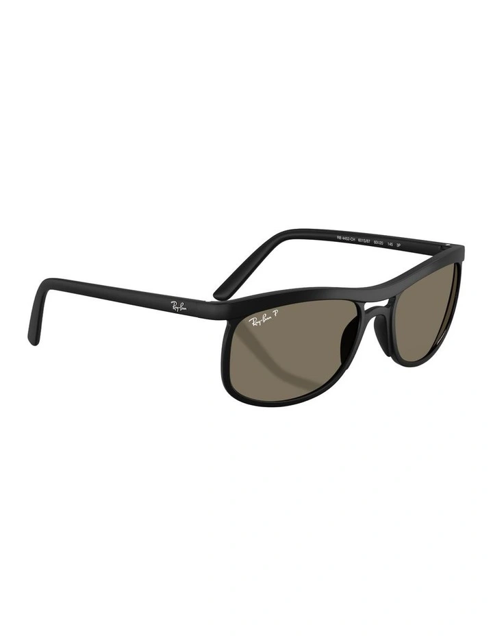 Liteforce Peek Polarised Sunglasses in Black RB4452 image 5