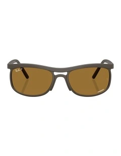 Liteforce Peek Polarised Sunglasses in Brown RB4452