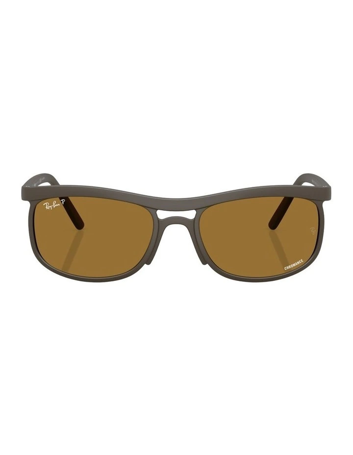 Liteforce Peek Polarised Sunglasses in Brown RB4452 image 1