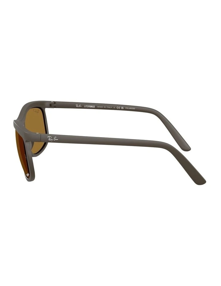Liteforce Peek Polarised Sunglasses in Brown RB4452 image 2