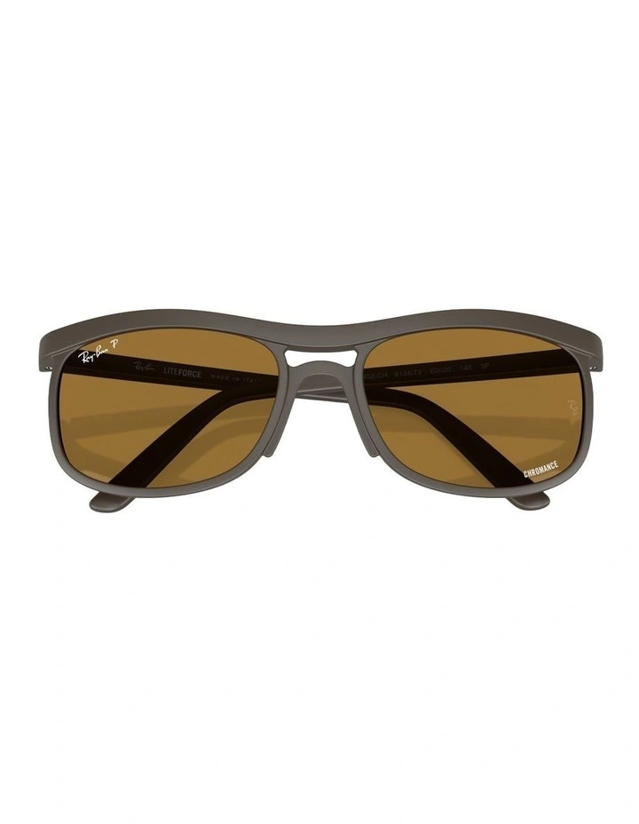 Liteforce Peek Polarised Sunglasses in Brown RB4452 image 3